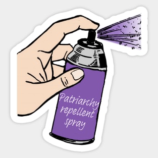 Patriarchy repellent spray Sticker